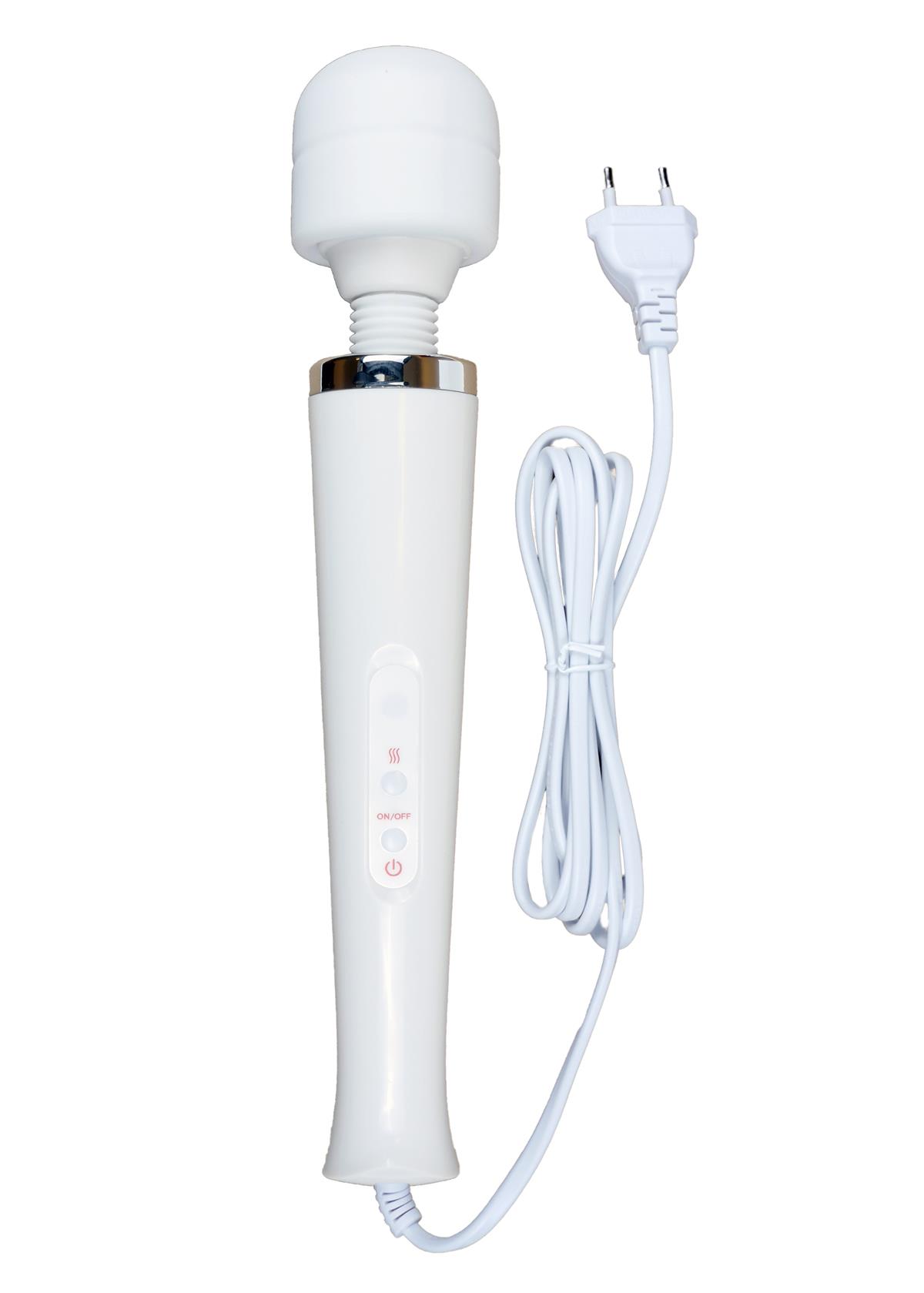 Boss Series Magic Wand Cable - Wibrator wand, biały ▶️▶️ DYSKRETNIE ▶️ GWARANCJA ▶️ PRZESYŁKA 24h ▶️