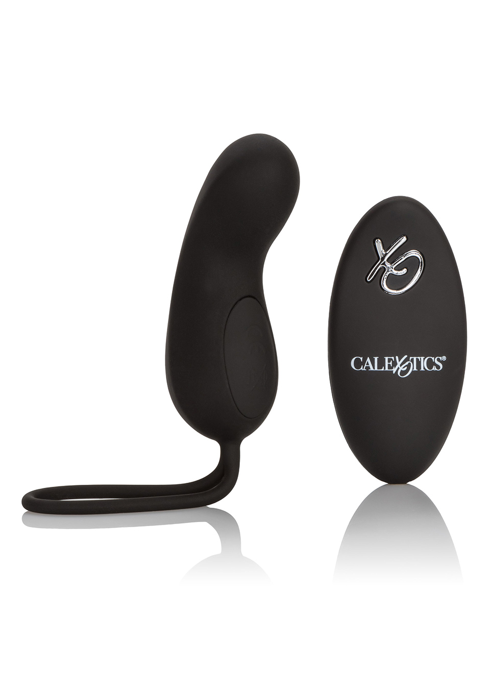 CalExotics Remote Rechargeable Curve Black - Wibrujące jajeczko na pilota ▶️▶️ DYSKRETNIE ▶️ GWARANCJA ▶️ PRZESYŁKA 24h ▶️