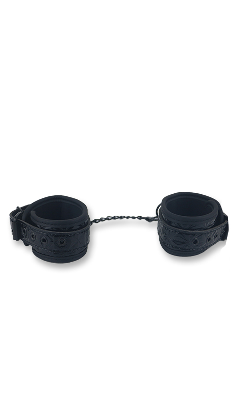 Btb Fetish Ankles Cuffs - kajdanki na kostki, czarne ▶️▶️ DYSKRETNIE ▶️ GWARANCJA ▶️ PRZESYŁKA 24h ▶️