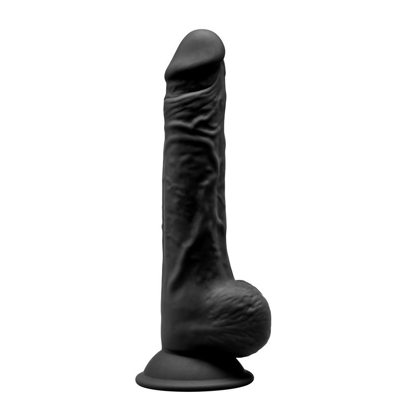 Cnex SD Model 3 - 9 5' Black thermo - Dildo klasyczne termoaktywne, czarne ▶️▶️ DYSKRETNIE ▶️ GWARANCJA ▶️ PRZESYŁKA 24h ▶️