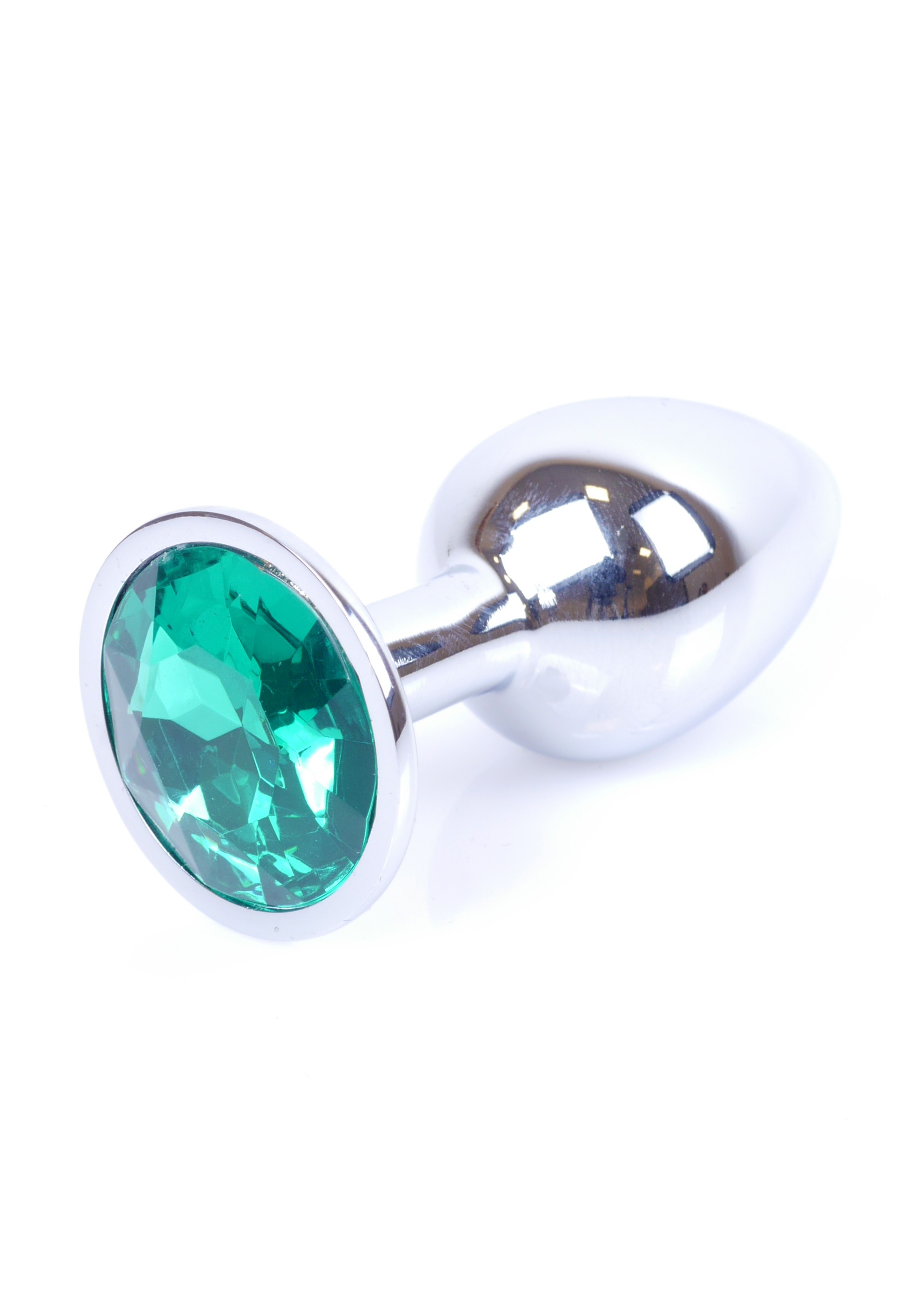Boss Series Jewellery Silver Green - Korek analny, zielony ▶️▶️ DYSKRETNIE ▶️ GWARANCJA ▶️ PRZESYŁKA 24h ▶️