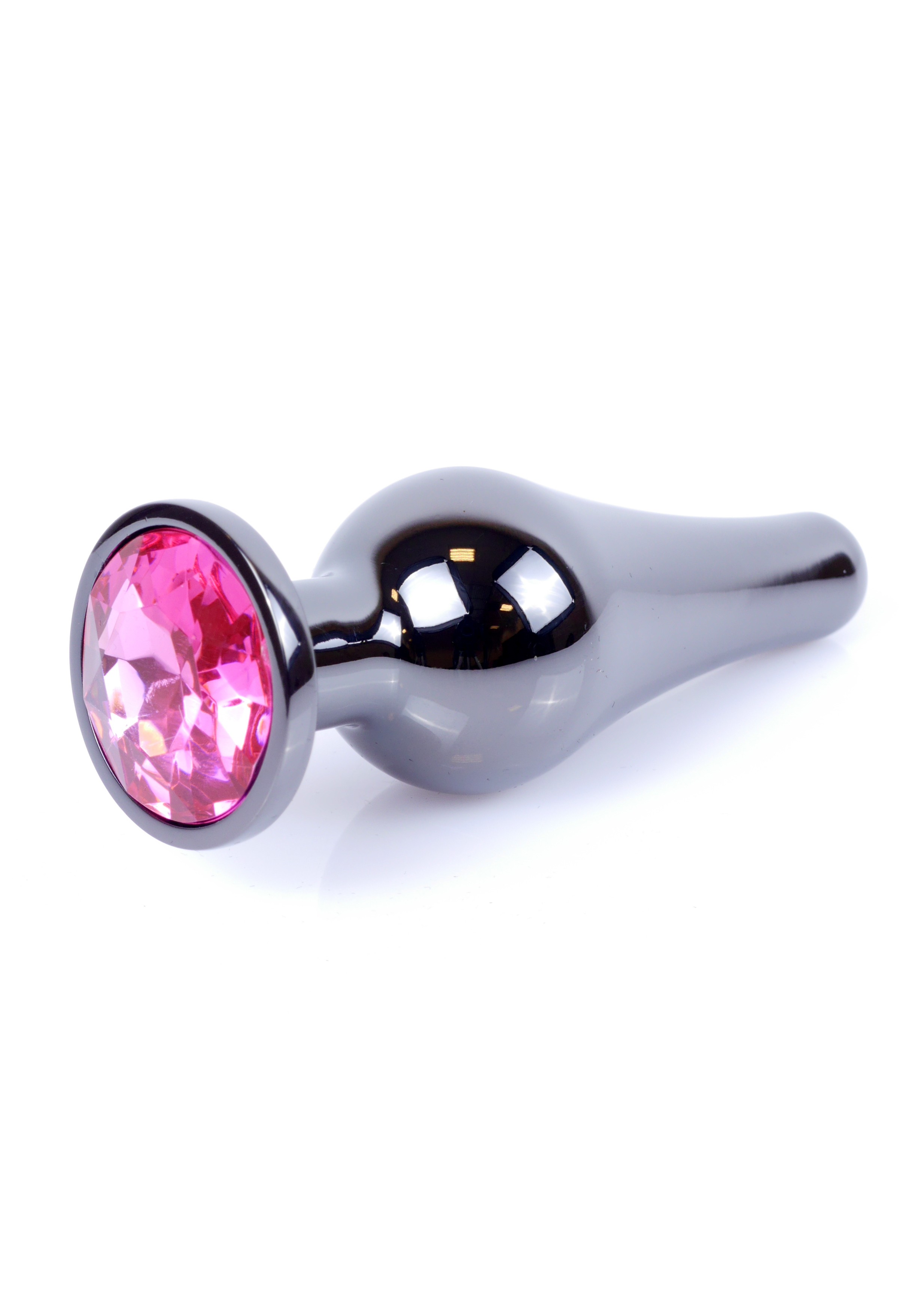 Boss Series Jewellery Dark Silver Butt Pink - Korek analny, różowy ⚫ DARMOWA DOSTAWA od 299zł ⚫ DYSKRETNA PRZESYŁKA 24H Z POLSKI ⚫