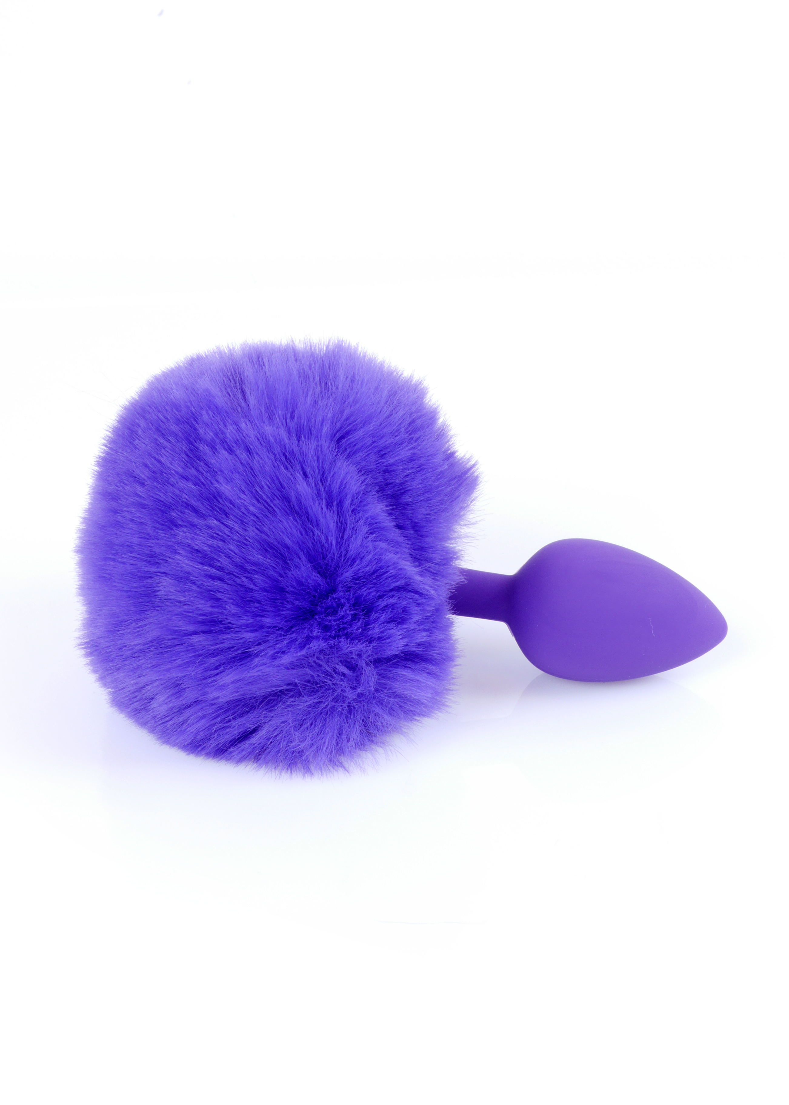 Boss Series Jewellery Silikon Plug Bunny Tail Purple - Korek analny z ogonkiem, fioletowy ▶️▶️ DYSKRETNIE ▶️ GWARANCJA ▶️ PRZESYŁKA 24h ▶️