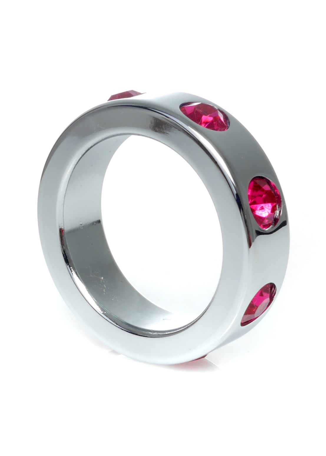 Boss Series Metal Ring Pink Diamonds M - Metalowy pierścień erekcyjny ▶️▶️ DYSKRETNIE ▶️ GWARANCJA ▶️ PRZESYŁKA 24h ▶️