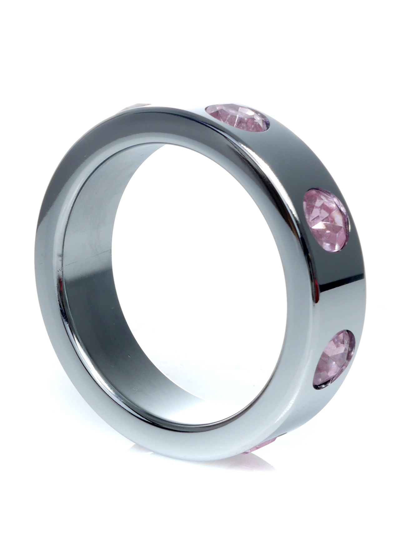 Boss Series Metal Ring Rose Diamonds L - Metalowy pierścień erekcyjny ▶️▶️ DYSKRETNIE ▶️ GWARANCJA ▶️ PRZESYŁKA 24h ▶️