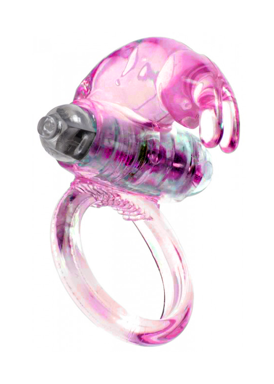 Boss Series Rabbit Vibro Cockring Pink - Wibrujący pierścień erekcyjny, różowy ▶️▶️ DYSKRETNIE ▶️ GWARANCJA ▶️ PRZESYŁKA 24h ▶️