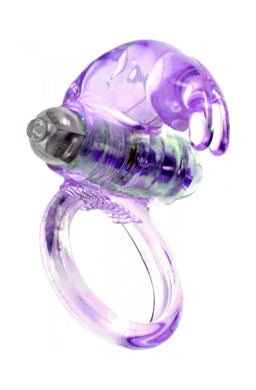 Boss Series Rabbit Vibro Cockring Purple - Wibrujący pierścień erekcyjny, fioletowy ▶️▶️ DYSKRETNIE ▶️ GWARANCJA ▶️ PRZESYŁKA 24h ▶️