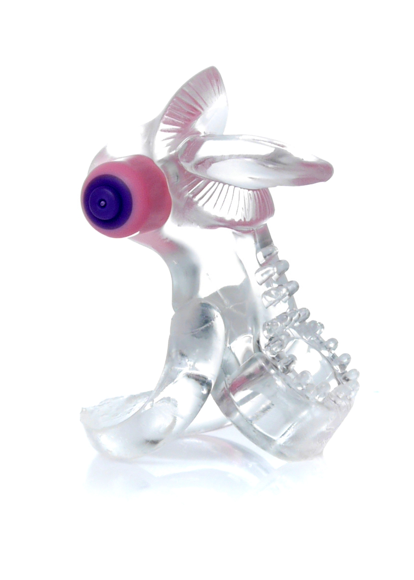 Boss Series Tongue Vibro Cockring Clear - Wibrujący pierścień erekcyjny ▶️▶️ DYSKRETNIE ▶️ GWARANCJA ▶️ PRZESYŁKA 24h ▶️
