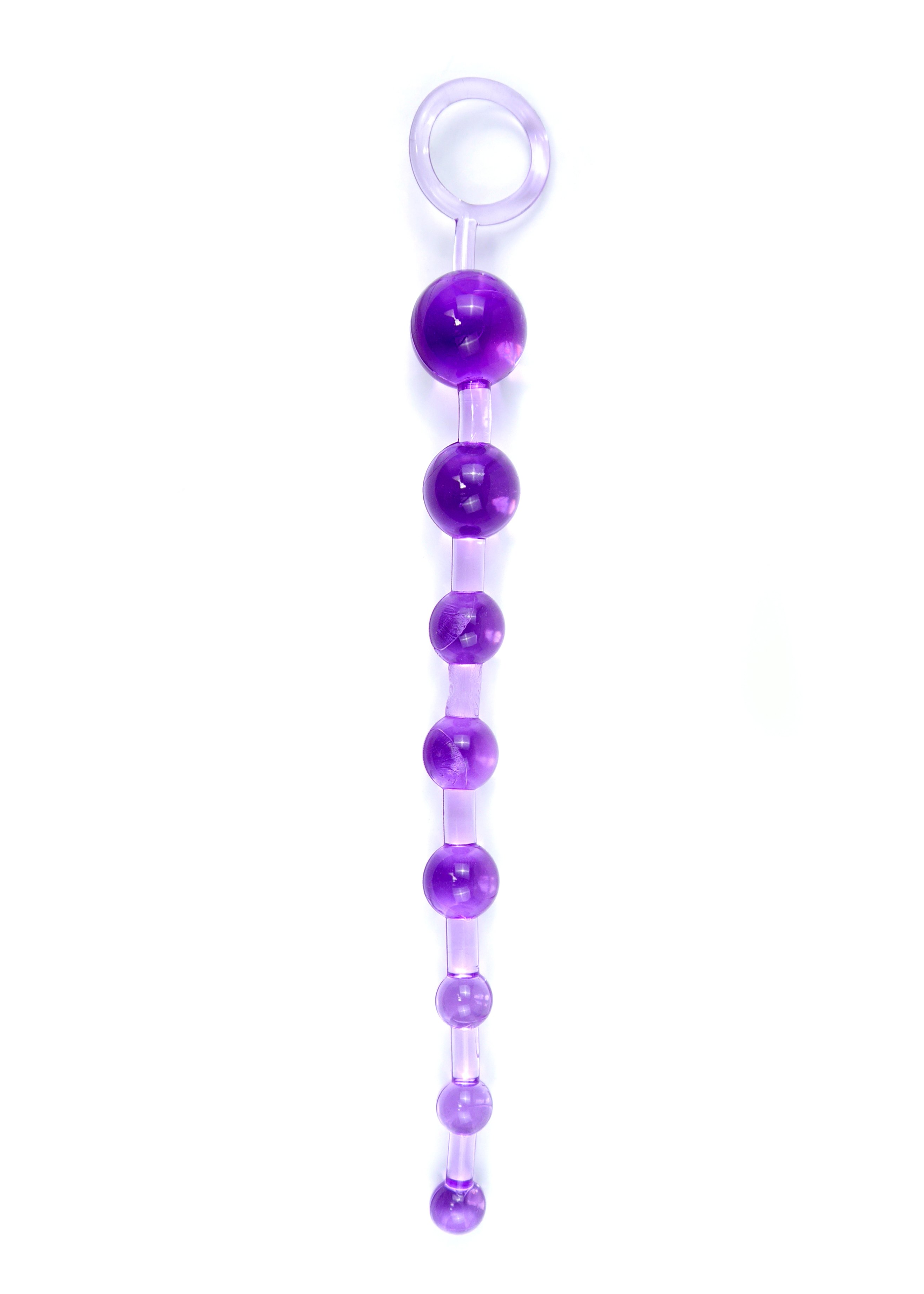 Boss Series Jelly Anal 10 Beads Purple - Koraliki analne, fioletowe ▶️▶️ DYSKRETNIE ▶️ GWARANCJA ▶️ PRZESYŁKA 24h ▶️