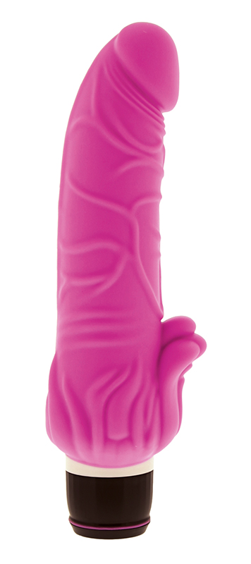 Dream Toys Purrfect Silicone Classic 7 Inch Pink - Dildo wibrujące, różowe ▶️▶️ DYSKRETNIE ▶️ GWARANCJA ▶️ PRZESYŁKA 24h ▶️