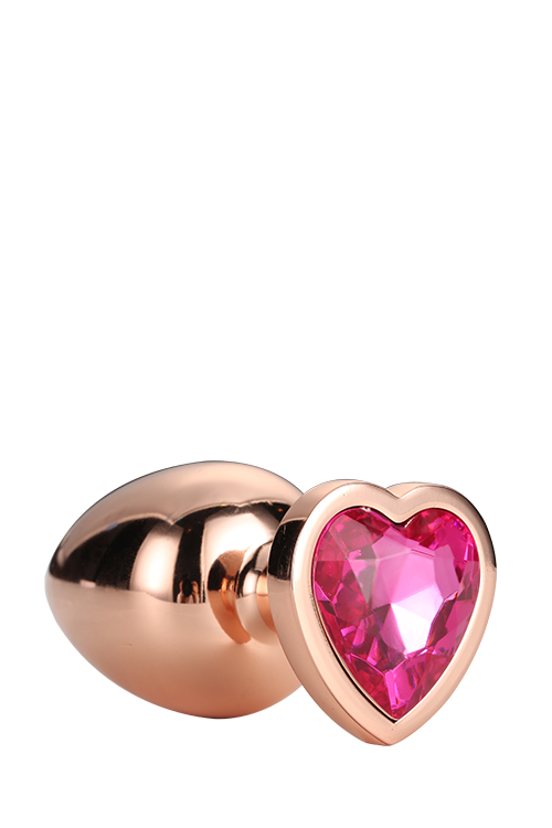 Dream Toys Gleaming Love Rose Gold Plug Medium - korek analny ▶️▶️ DYSKRETNIE ▶️ GWARANCJA ▶️ PRZESYŁKA 24h ▶️