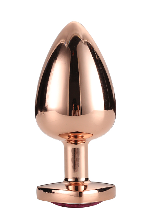 Dream Toys Gleaming Love Rose Gold Plug Large - korek analny ▶️▶️ DYSKRETNIE ▶️ GWARANCJA ▶️ PRZESYŁKA 24h ▶️