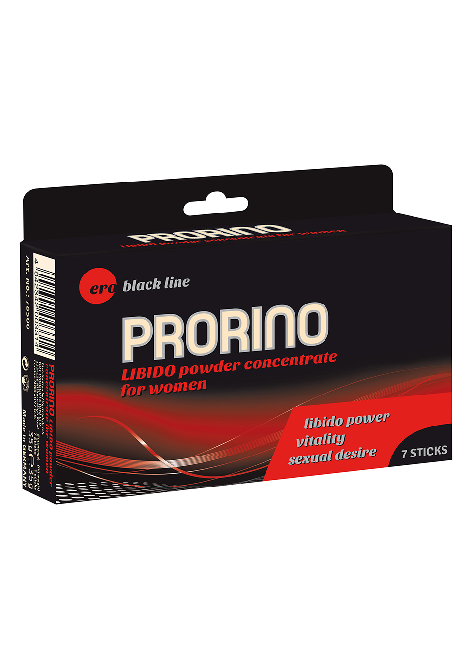 HOT Ero Prorino Black Line Libido Powder Concentrate - środek zwiększający libido w saszetkach, 7szt