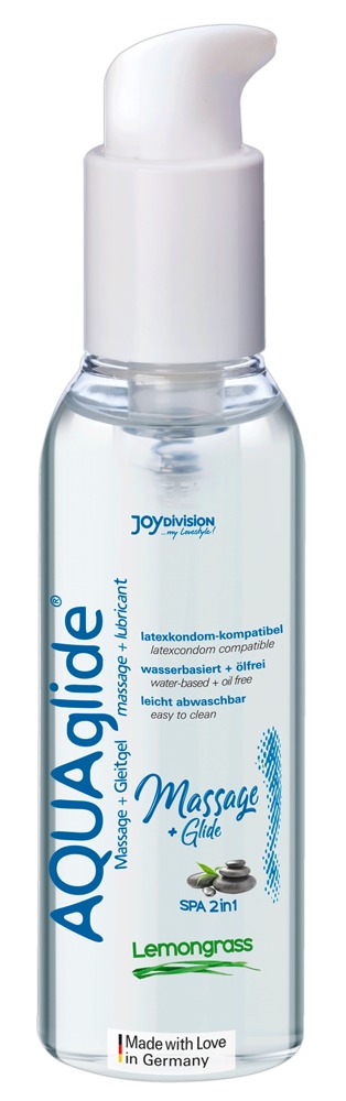 JoyDivision Aquaglide Massage+Glide Lemongrass, 200Ml - Żel intymny do masażu ▶️▶️ DYSKRETNIE ▶️ GWARANCJA ▶️ PRZESYŁKA 24h ▶️