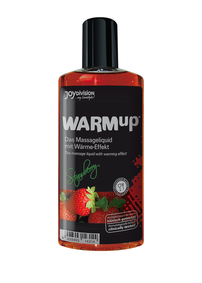 JoyDivision Warmup Strawberry, 150 Ml - Rozgrzewający olejek do masażu, truskawkowy ▶️▶️ DYSKRETNIE ▶️ GWARANCJA ▶️ PRZESYŁKA 24h ▶️