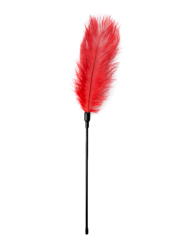 Easy Toys Red Feather Tickler - Piórko do łaskotania, czerwone ▶️▶️ DYSKRETNIE ▶️ GWARANCJA ▶️ PRZESYŁKA 24h ▶️