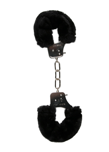 Easy Toys Furry Handcuffs Black - Kajdanki z futerkiem, czarne ▶️▶️ DYSKRETNIE ▶️ GWARANCJA ▶️ PRZESYŁKA 24h ▶️