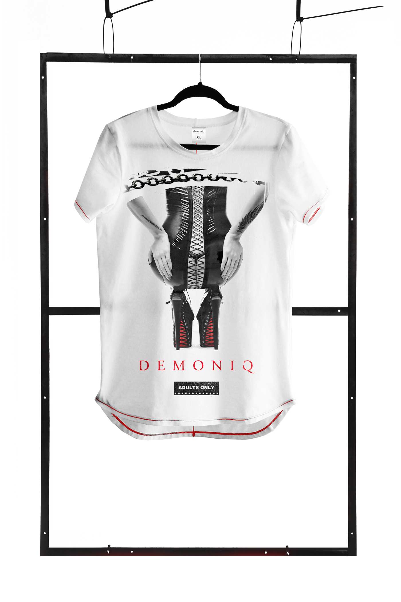 Demoniq TShirt Men 04 - Męski tshirt, Biały Wariant/Rozmiar: M ▶️▶️ DYSKRETNIE ▶️ GWARANCJA ▶️ PRZESYŁKA 24h ▶️