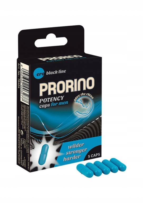 HOT Prorino Men Black Line Potency Caps - 5szt - środek zwiększający libido ▶️▶️ DYSKRETNIE ▶️ GWARANCJA ▶️ PRZESYŁKA 24h ▶️