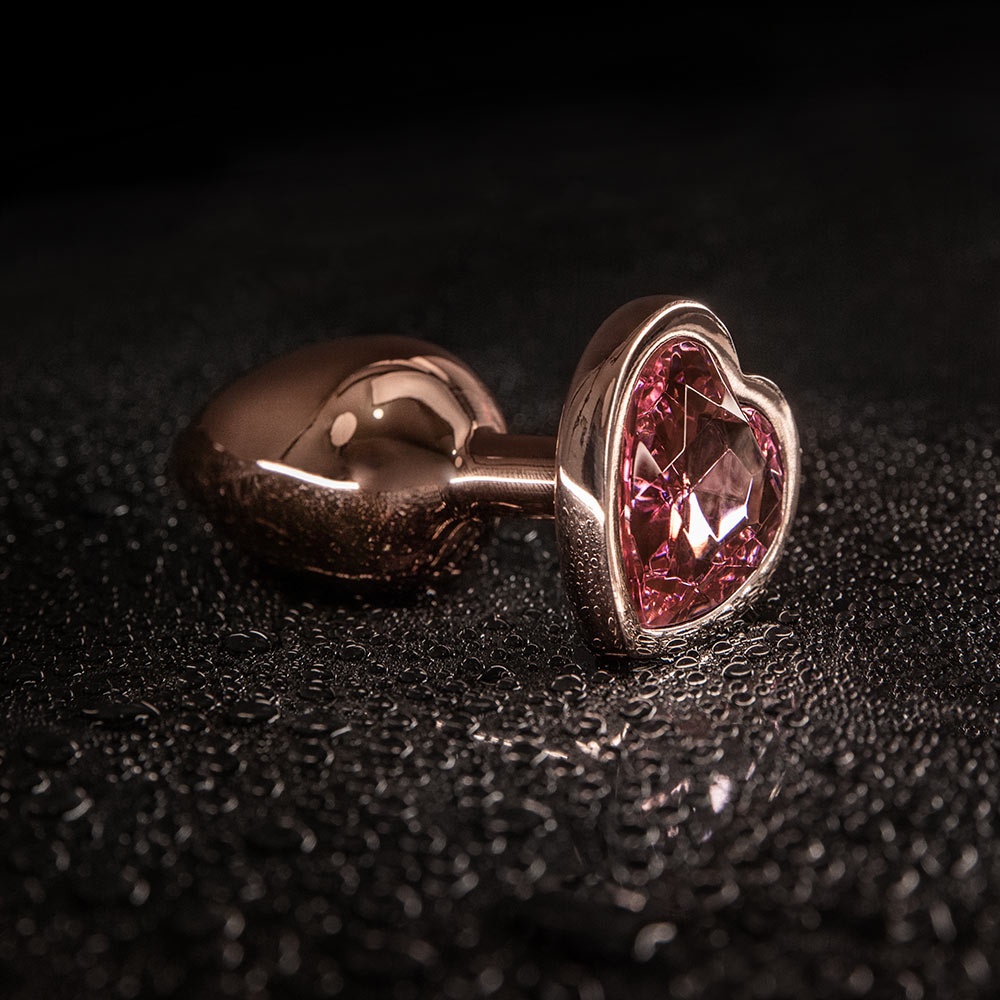 Dream Toys Gleaming Love Rose Gold Plug Small - korek analny ▶️▶️ DYSKRETNIE ▶️ GWARANCJA ▶️ PRZESYŁKA 24h ▶️