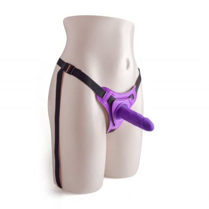 MSX Strap On- Hot Stuff Purple - Dildo strap on ▶️▶️ DYSKRETNIE ▶️ GWARANCJA ▶️ PRZESYŁKA 24h ▶️