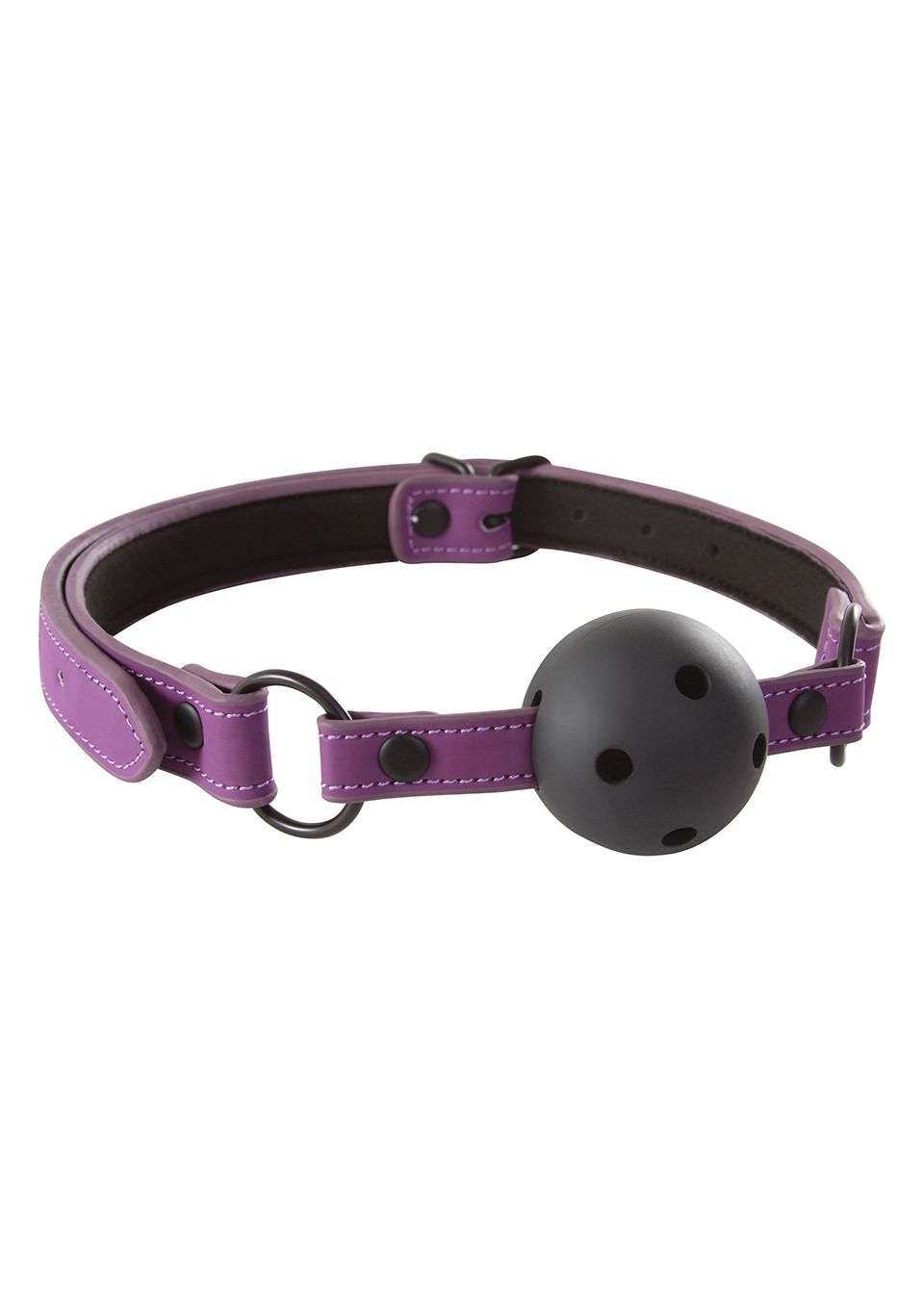 NS Novelties Lust Bondage Ball Gag Purple - Knebel z kulką, fioletowy ⚫ DARMOWA DOSTAWA od 299zł ⚫ DYSKRETNA PRZESYŁKA 24H Z POLSKI ⚫