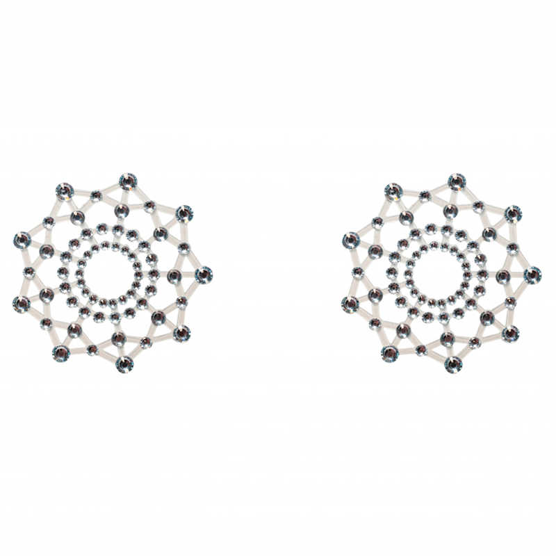 Lola Games Chest Stickers Burlesqe Rowland White - Nasutniki, białe ⚫ DARMOWA DOSTAWA od 299zł ⚫ DYSKRETNA PRZESYŁKA 24H Z POLSKI ⚫