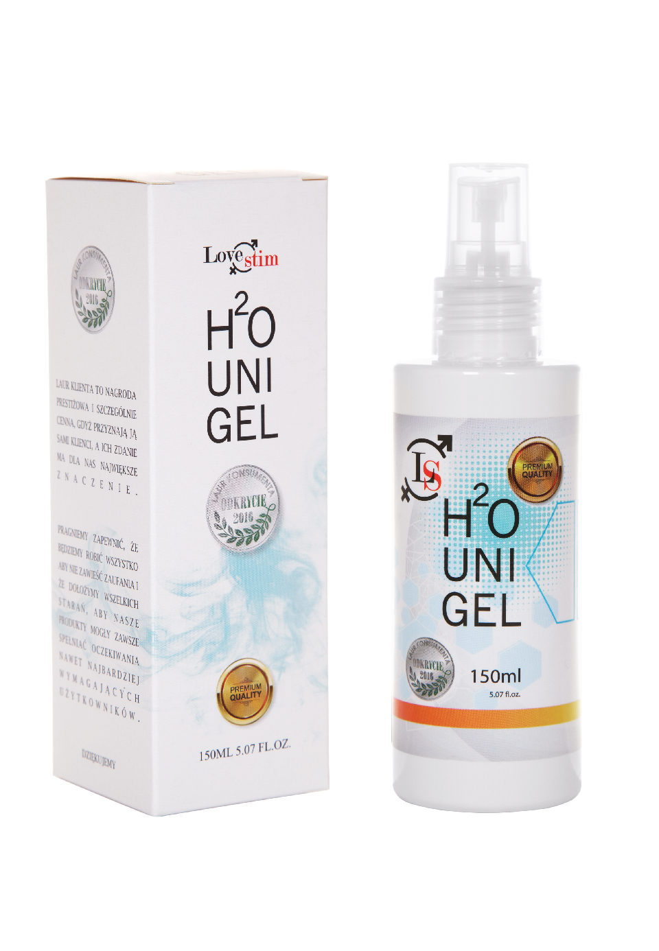 Love Stim H2O Uni Gel 150 ml - Lubrykant na bazie wody ▶️▶️ DYSKRETNIE ▶️ GWARANCJA ▶️ PRZESYŁKA 24h ▶️