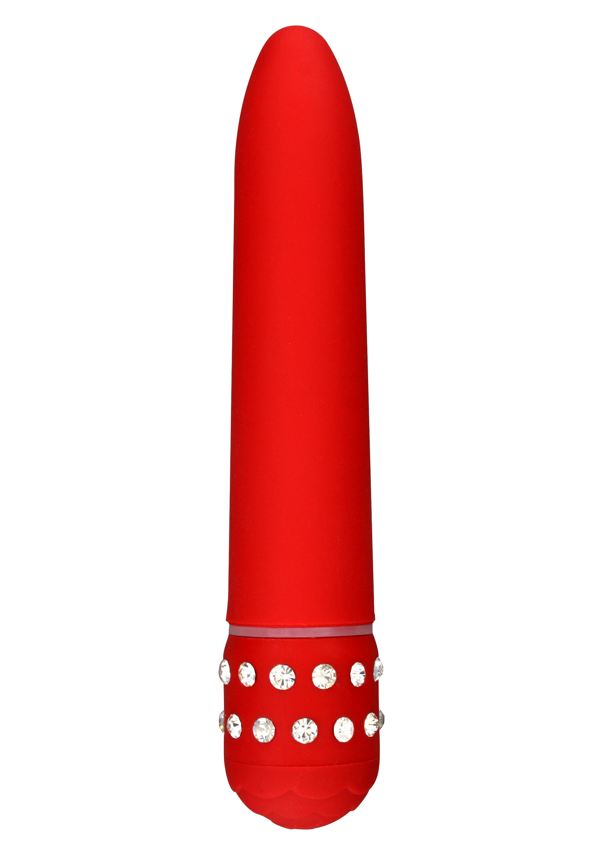 ToyJoy Diamond Red Superbe Vibe - Wibrator klasyczny, czerwony ▶️▶️ DYSKRETNIE ▶️ GWARANCJA ▶️ PRZESYŁKA 24h ▶️