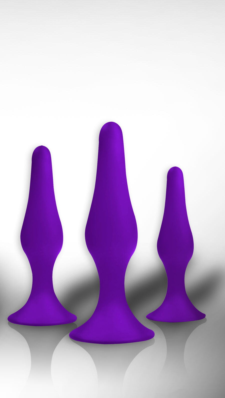 Power Escorts Plug Box 3 Pack Purple - Zestaw korków analnych ▶️▶️ DYSKRETNIE ▶️ GWARANCJA ▶️ PRZESYŁKA 24h ▶️