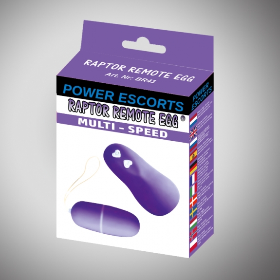 Power Escorts Raptor Remote Egg Purple Remote Egg - Wibrujące jajeczko na pilota, fioletowe ▶️▶️ DYSKRETNIE ▶️ GWARANCJA ▶️ PRZESYŁKA 24h ▶️