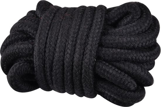 Power Escorts Kinky Rope Black Soft Bondage Rope 5m - Lina do krępowania ▶️▶️ DYSKRETNIE ▶️ GWARANCJA ▶️ PRZESYŁKA 24h ▶️