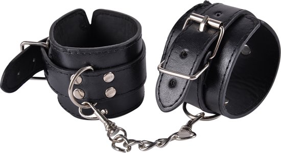 Power Escorts Kinky Cuffs Black Adjustable Cuffs - Kajdanki ▶️▶️ DYSKRETNIE ▶️ GWARANCJA ▶️ PRZESYŁKA 24h ▶️