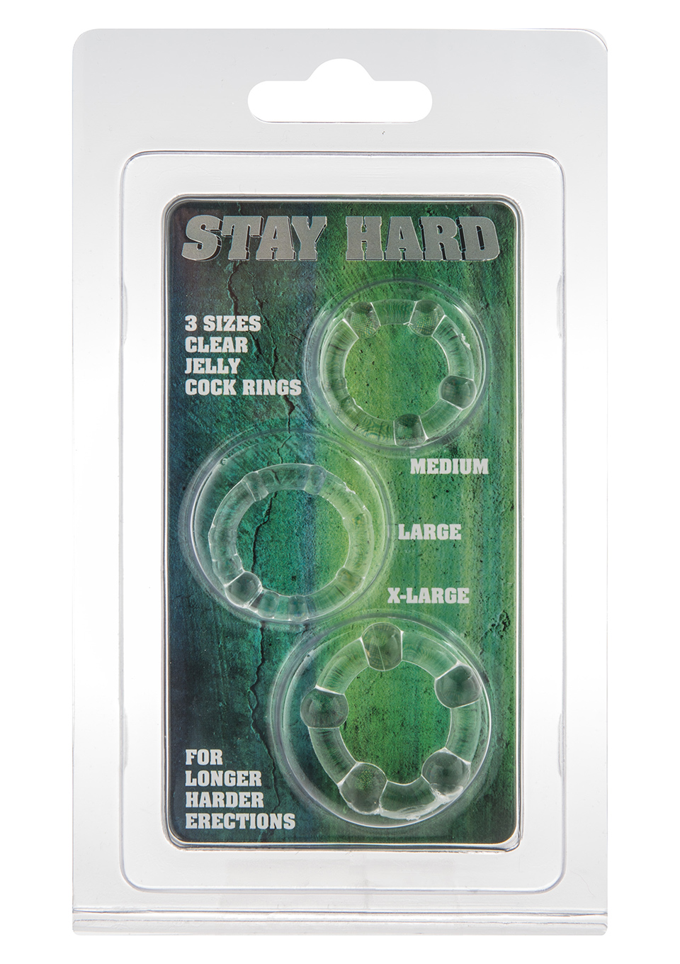 Stay Hard Three Rings - Clear - Zestaw elastycznych pierścieni erekcyjnych, przezroczyste ▶️▶️ DYSKRETNIE ▶️ GWARANCJA ▶️ PRZESYŁKA 24h ▶️