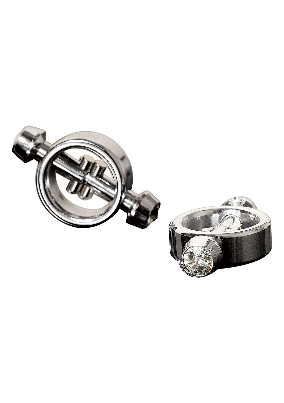 Pipedream Metal Worx Magnetic Nipple Clamp - Klipsy na sutki z zapieciem magnetycznym ⚫ DARMOWA DOSTAWA od 299zł ⚫ DYSKRETNA PRZESYŁKA 24H Z POLSKI ⚫