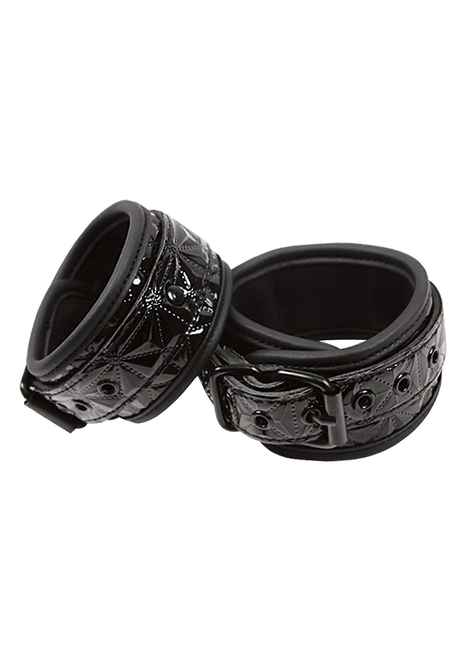 Sinful Wrist Cuffs Black - Kajdanki ▶️▶️ DYSKRETNIE ▶️ GWARANCJA ▶️ PRZESYŁKA 24h ▶️