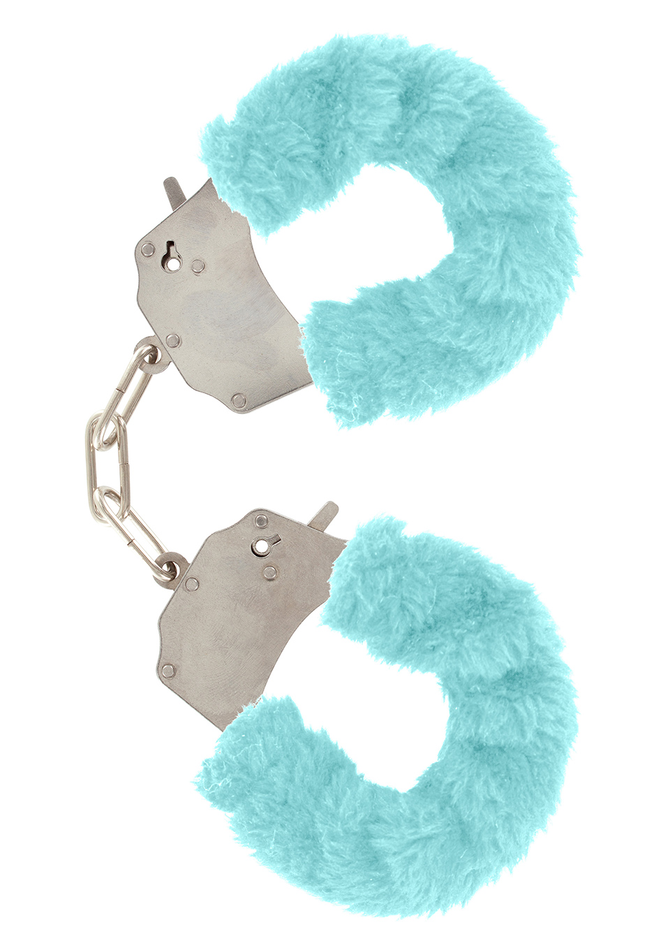 ToyJoy Furry Fun Cuffs Pale Blue Plush - Kajdanki z futerkiem, niebieskie ▶️▶️ DYSKRETNIE ▶️ GWARANCJA ▶️ PRZESYŁKA 24h ▶️