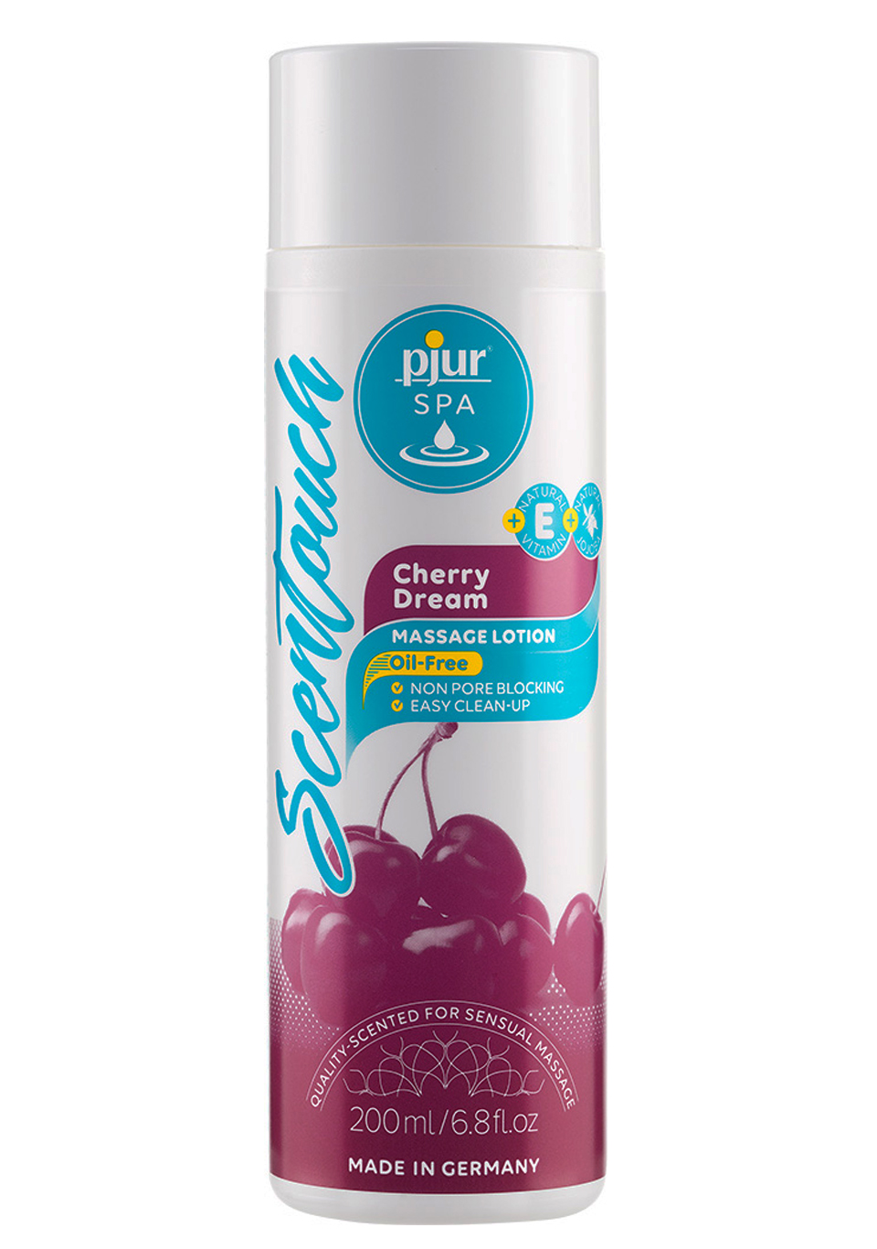 Pjur Spa Scentouch 200 Ml - Cherry Massage - Olejek do masażu, wiśniowy ▶️▶️ DYSKRETNIE ▶️ GWARANCJA ▶️ PRZESYŁKA 24h ▶️