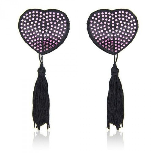 Toyz4lovers Heart Shine Nipples Tassels (Rosa) - Nasutniki Różowy ⚫ DARMOWA DOSTAWA od 299zł ⚫ DYSKRETNA PRZESYŁKA 24H Z POLSKI ⚫