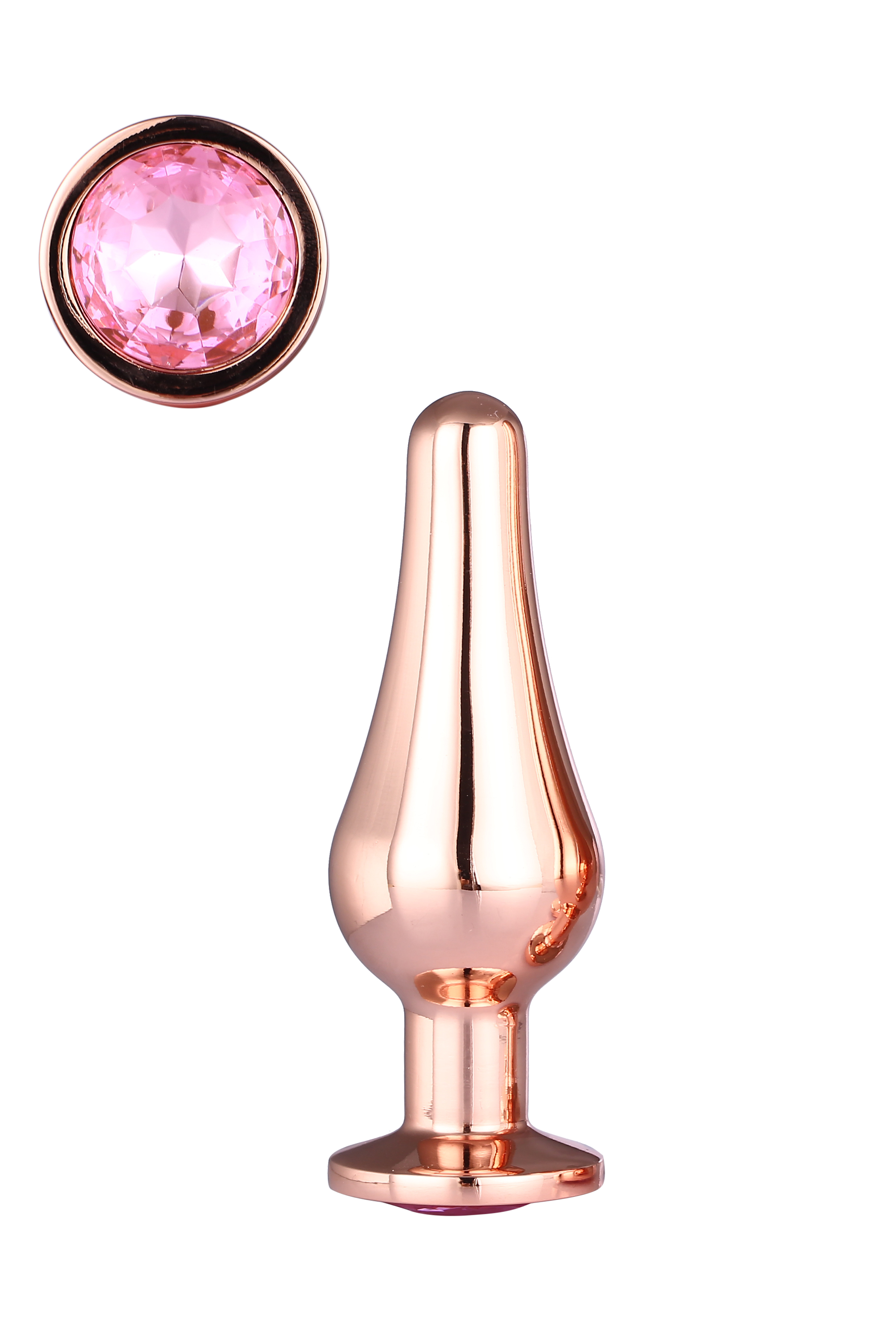 Dream Toys Gleaming Love Rose Gold Pleasure Plug S - Korek analny z diamentem ▶️▶️ DYSKRETNIE ▶️ GWARANCJA ▶️ PRZESYŁKA 24h ▶️