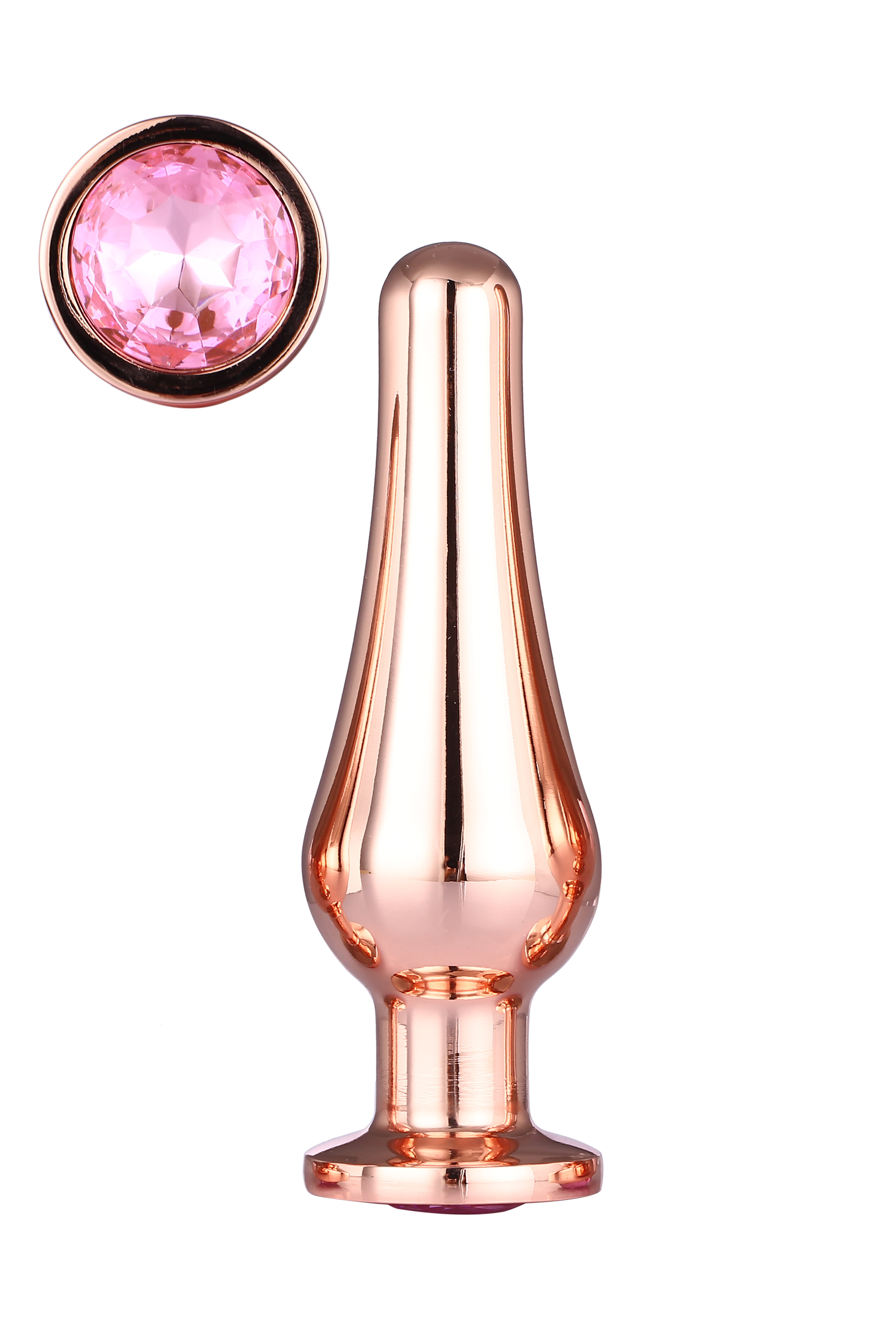 Dream Toys Gleaming Love Rose Gold Pleasure Plug M - Korek analny z diamentem ▶️▶️ DYSKRETNIE ▶️ GWARANCJA ▶️ PRZESYŁKA 24h ▶️