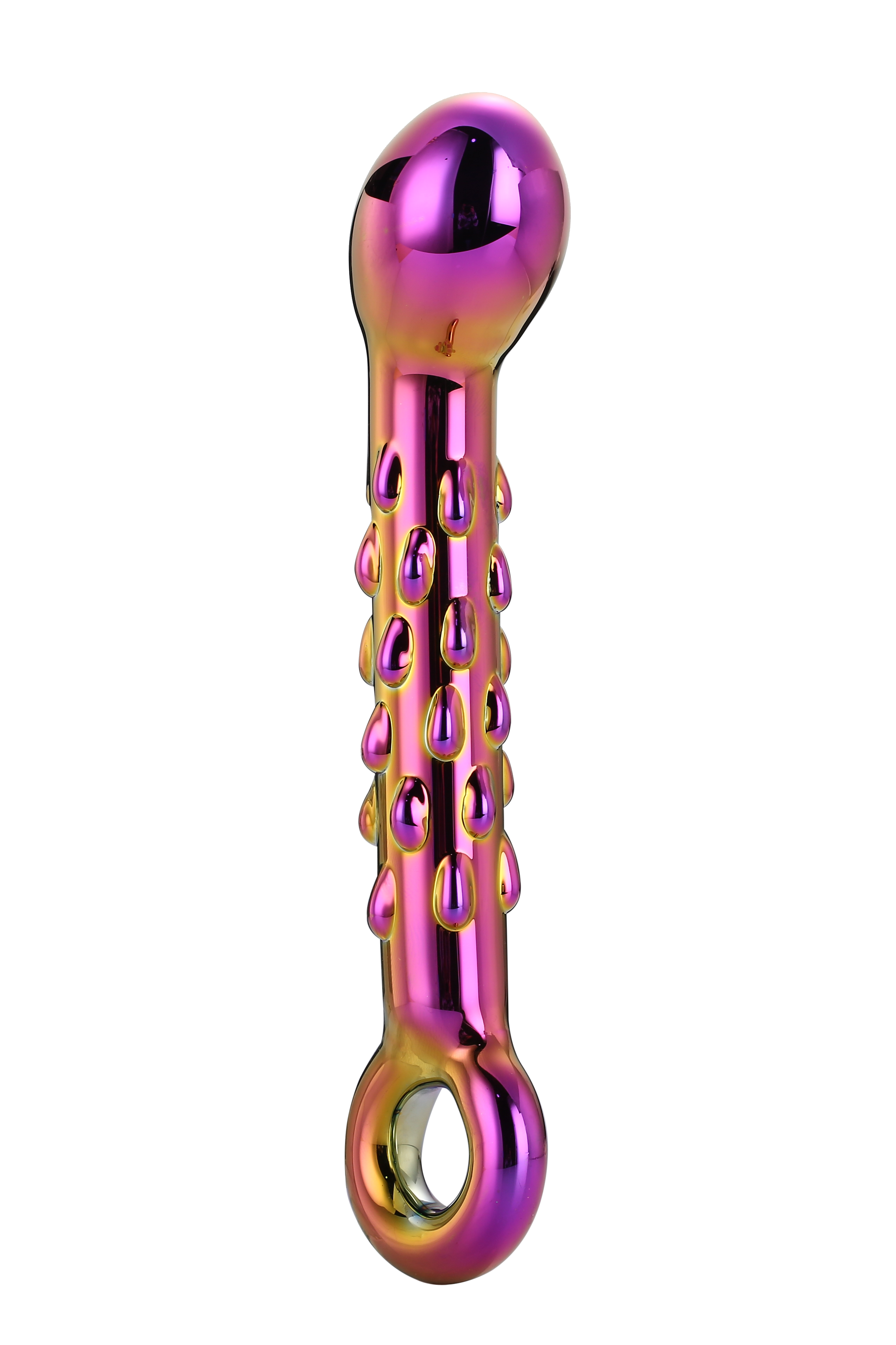 Dream Toys Glamour Glass Ribbed G-Spot Dildo - Szklane dildo ▶️▶️ DYSKRETNIE ▶️ GWARANCJA ▶️ PRZESYŁKA 24h ▶️