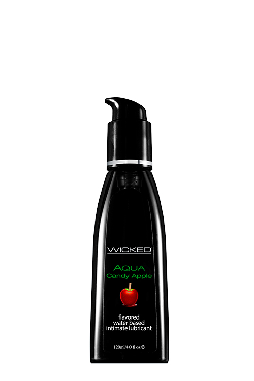 Wicked Aqua Candy Apple 120Ml - Lubrykant na bazie wody, o smaku jabłkowym ▶️▶️ DYSKRETNIE ▶️ GWARANCJA ▶️ PRZESYŁKA 24h ▶️