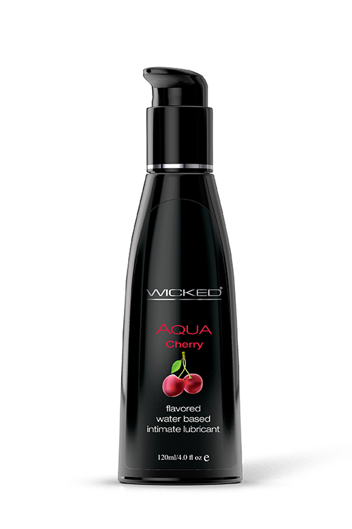 Wicked Aqua Cherry Flavored 120Ml - Lubrykant na bazie wody, o smaku wiśniowym ▶️▶️ DYSKRETNIE ▶️ GWARANCJA ▶️ PRZESYŁKA 24h ▶️
