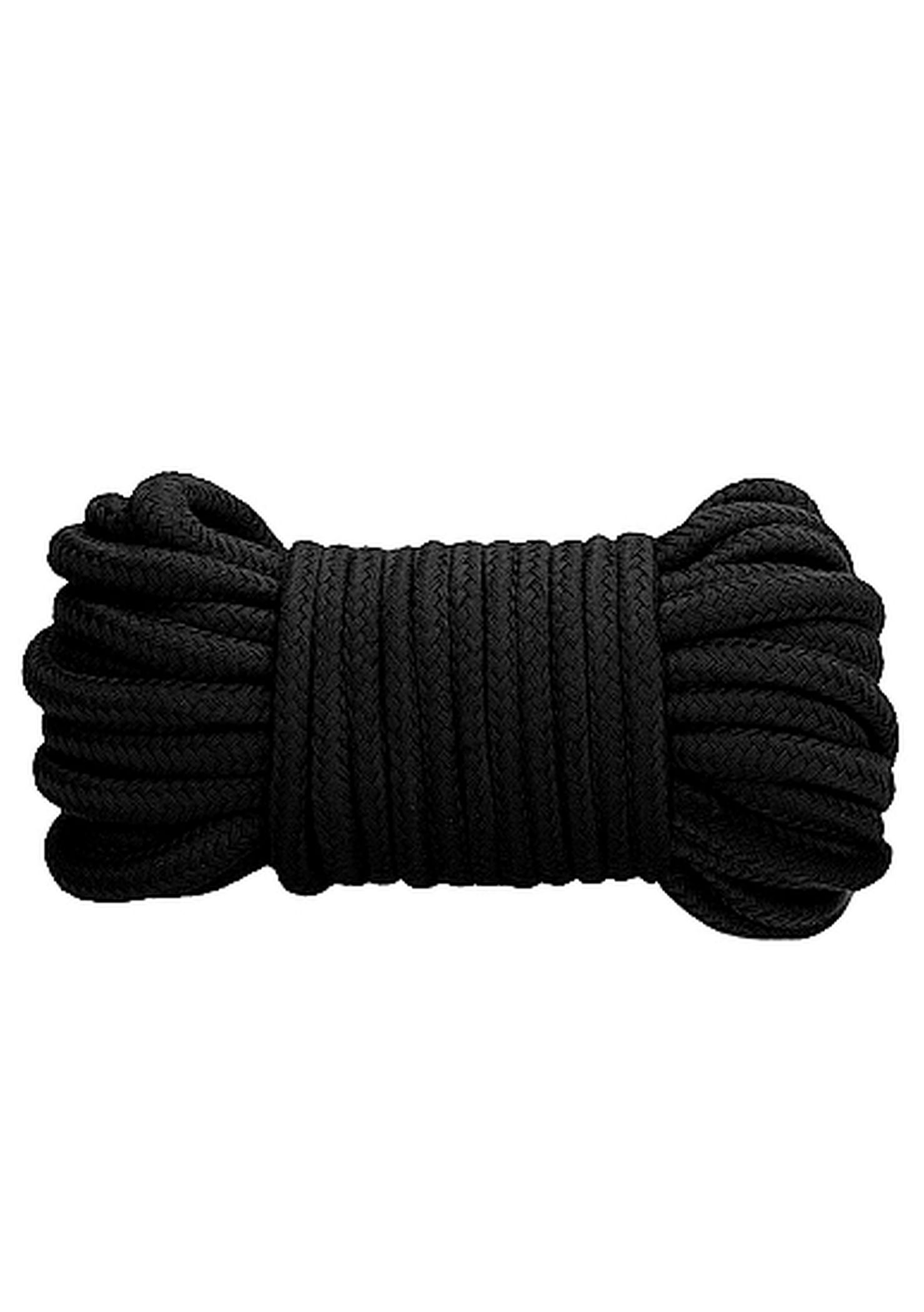 Ouch! Thick Bondage Rope 10 Meter Black - Lina do krępowania Czarny ▶️▶️ DYSKRETNIE ▶️ GWARANCJA ▶️ PRZESYŁKA 24h ▶️