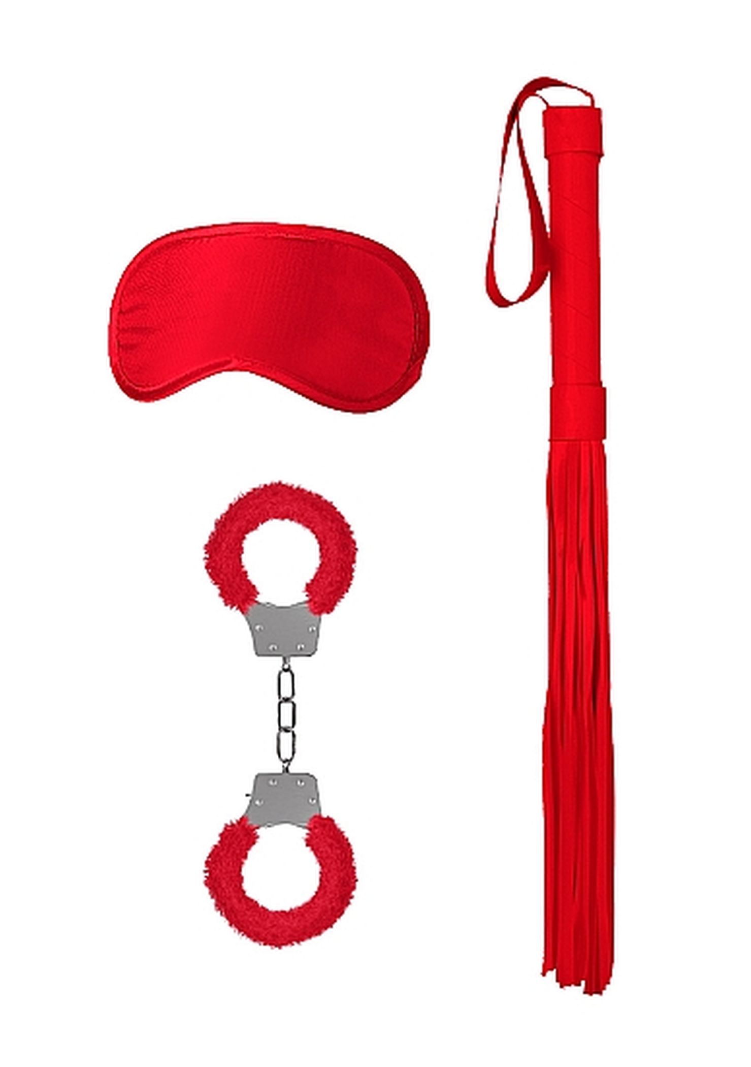 Ouch! Introductory Bondage Kit #1 Red - Zestaw BDSM Czerwony ▶️▶️ DYSKRETNIE ▶️ GWARANCJA ▶️ PRZESYŁKA 24h ▶️