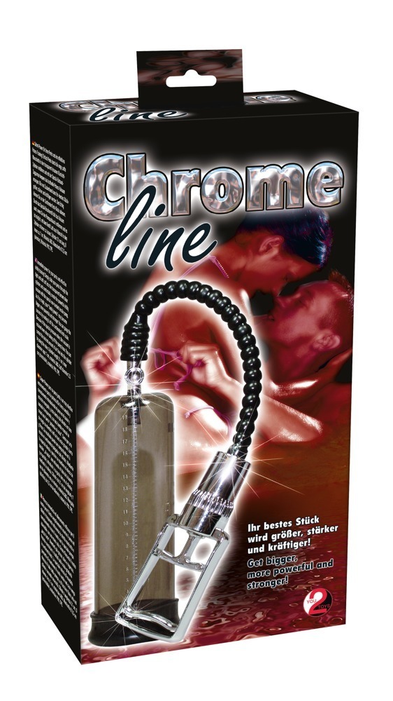 You2Toys Chrome Line Pump - Pompka powiększająca penisa ▶️▶️ DYSKRETNIE ▶️ GWARANCJA ▶️ PRZESYŁKA 24h ▶️