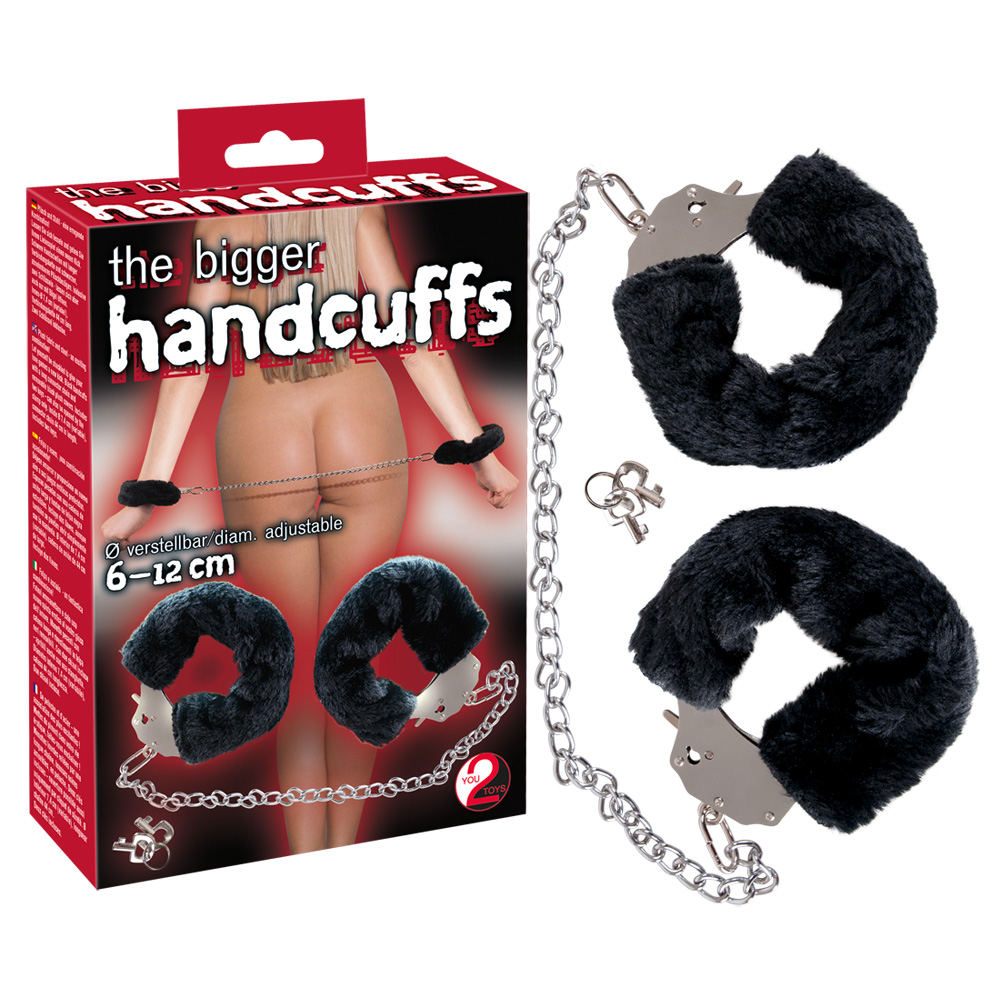 You2Toys The Bigger Handcuffs - Kajdanki z futerkiem ▶️▶️ DYSKRETNIE ▶️ GWARANCJA ▶️ PRZESYŁKA 24h ▶️