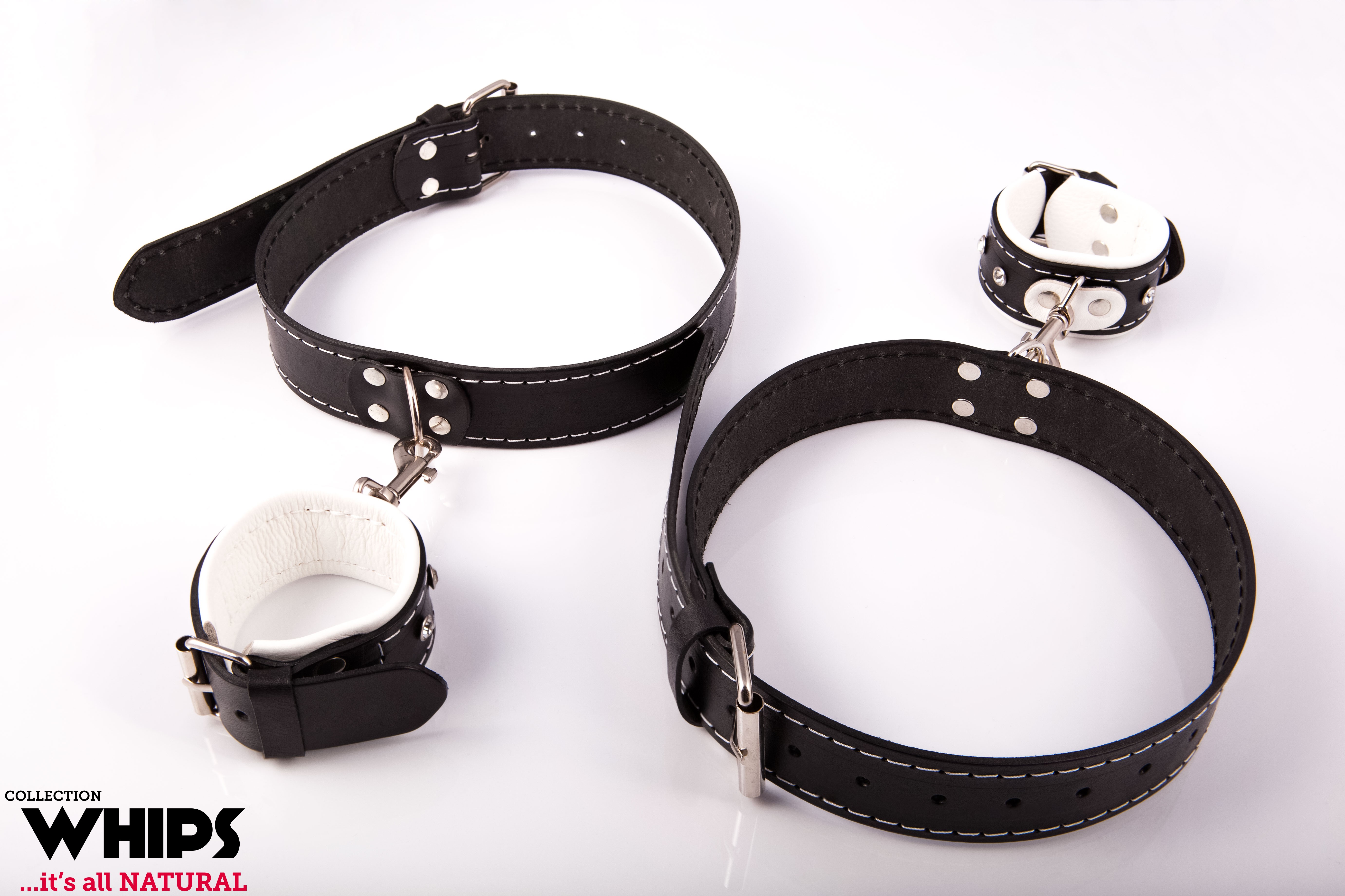 Whips Collection - Kajdanki Damskie Na Uda Białe ▶️▶️ DYSKRETNIE ▶️ GWARANCJA ▶️ PRZESYŁKA 24h ▶️