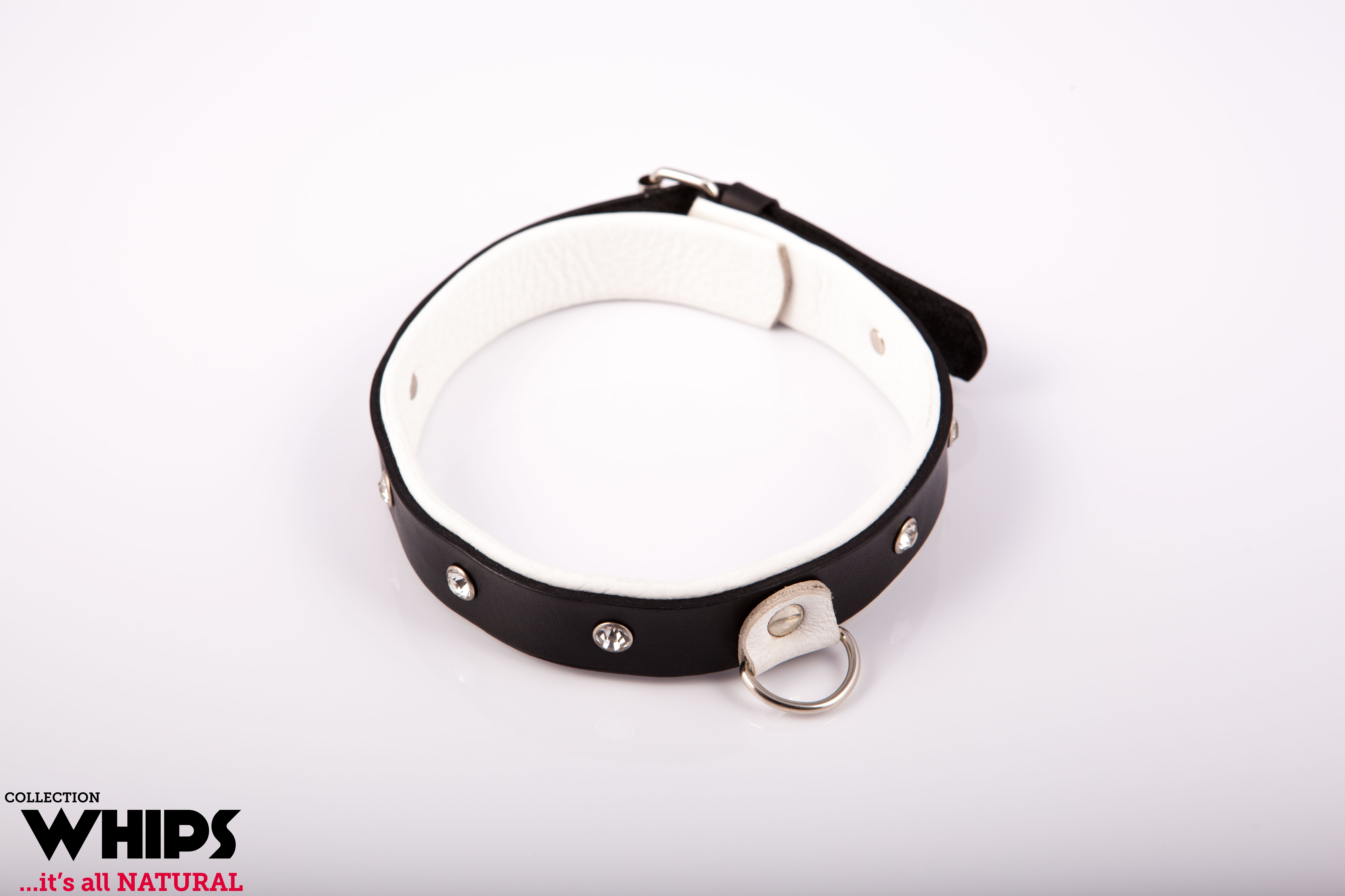 Whips Collection - Obroża Damska, Średnia, Biała ▶️▶️ DYSKRETNIE ▶️ GWARANCJA ▶️ PRZESYŁKA 24h ▶️